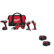 M18 4-Tool Brushed Combo and 5Ah Battery 2PK Bundle