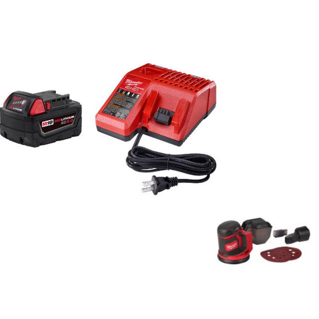 M18 Orbital Sander w 5Ah Battery & Charger Kit