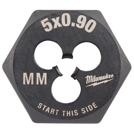 Milwaukee High Carbon Steel Metric Hexagon Die M5-0.9 mm 1 pc