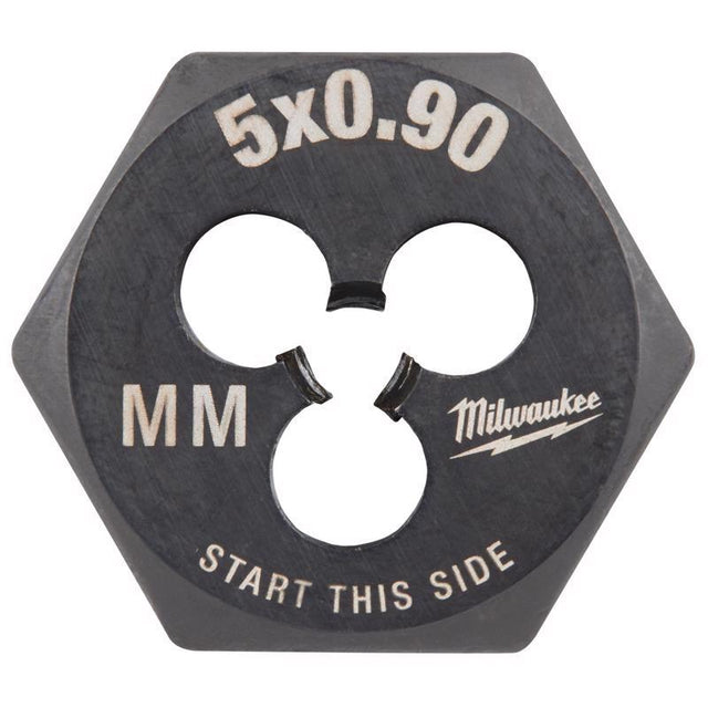 Milwaukee High Carbon Steel Metric Hexagon Die M5-0.9 mm 1 pc
