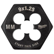Milwaukee High Carbon Steel Metric Hexagon Die M9-1.25 mm 1 pc