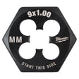 Milwaukee High Carbon Steel Metric Hexagon Die M9-1.0 mm 1 pc