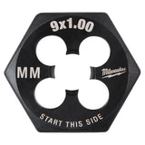 Milwaukee High Carbon Steel Metric Hexagon Die M9-1.0 mm 1 pc
