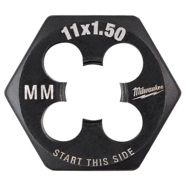 Milwaukee High Carbon Steel Metric Hexagon Die M11-1.5 mm 1 pc