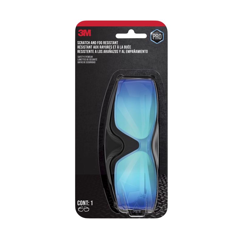 3M Anti-Fog Mirrored Safety Glasses Blue Lens