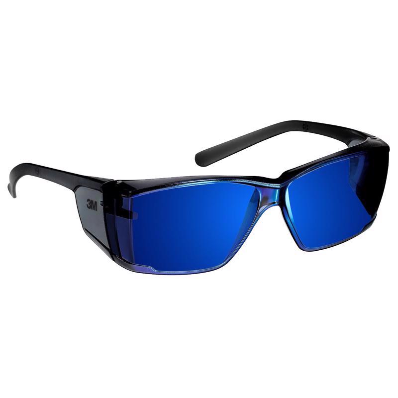 3M Anti-Fog Mirrored Safety Glasses Blue Lens