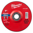 Milwaukee 6 in. D X 7/8 in. X 1/4 in. thick Metal Grinding Wheel