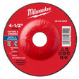 Milwaukee 4-1/2 in. D X 7/8 in. X 1/8 in. thick Metal Cutting/Grinding Disc 1 pc
