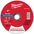Milwaukee 6 in. D X 7/8 in. X .045 in. thick Metal Cut-Off Wheel 1 pc