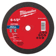 Milwaukee 6-1/2 in. D X 5/8 in. X 1/8 in. thick Metal Cut-Off Wheel 1 pc