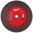 Milwaukee 12 in. D X 20 mm X 1/8 in. thick Metal Cut-Off Wheel 1 pc