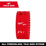 Milwaukee 4 in. Diamond 1.75 in. L Hole Saw