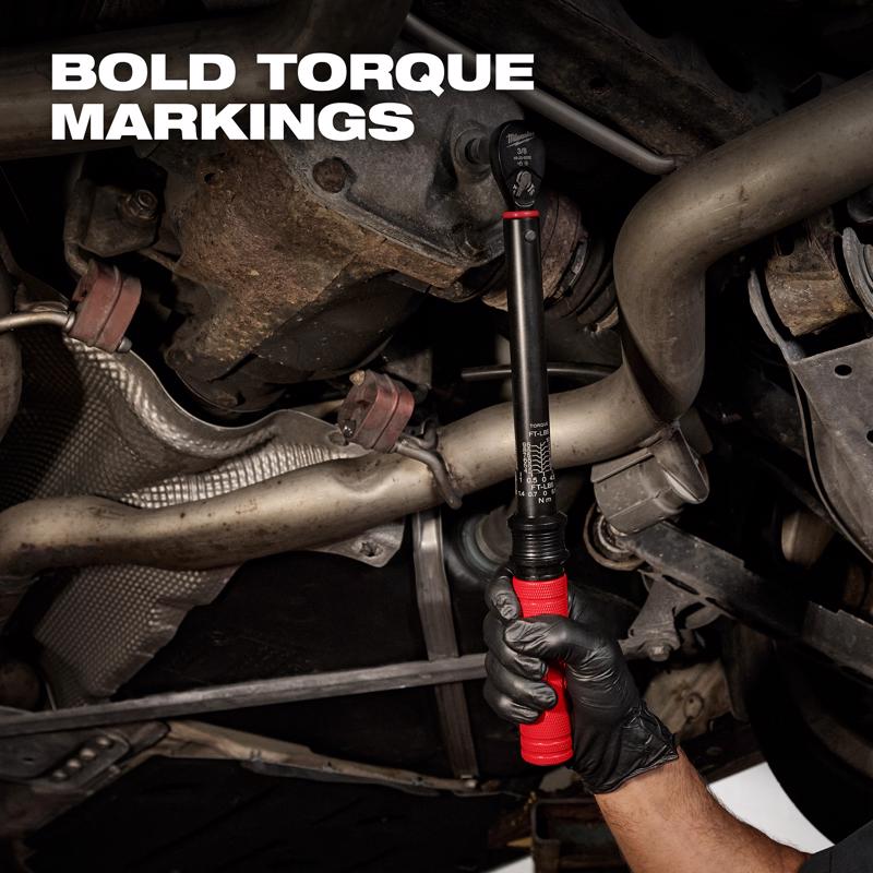 Milwaukee 3/8 in. X 1.3 in. Torque Wrench 16.8 in. L