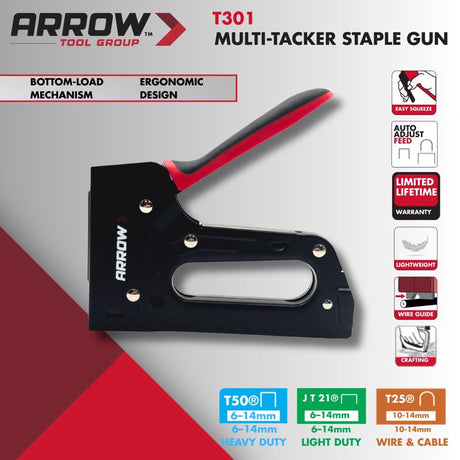 Arrow 1/4 in. 3-in-1 Multi-Tacker Stapler