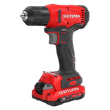 CRAFTSMAN V20 3/8 in. Brushed Cordless Drill/Driver Kit (Battery & Charger)