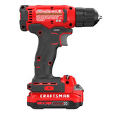 CRAFTSMAN V20 3/8 in. Brushed Cordless Drill/Driver Kit (Battery & Charger)