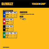 DEWALT ToughGrip Drive Guide Set Steel 13 pc