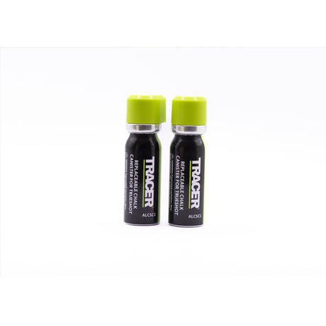 Tracer TrueShot 1 oz Hi-Visibility Replacement Chalk Canister Fluorescent Green 2 pk