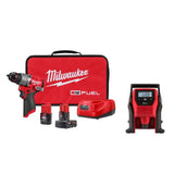 M12 FUEL Hammer Drill Kit w Inflator Bundle