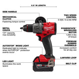 Milwaukee Hammer Drill and Battery Bundle