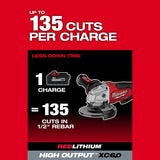 M18 FUEL Brushless 4-1/2 in Grinder w (2) 6Ah Battery Pack Bundle