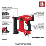 M18 FUEL 2PC Hammer Drill and Impact Driver Combo Kit w Narrow Crown Stapler