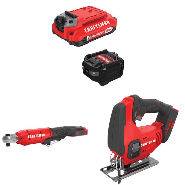 CRAFTSMAN  V20 3Ah Advanced Battery Starter  with 3/8-in  Ratchet withJig Saw