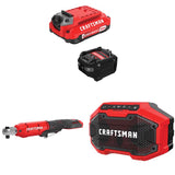 CRAFTSMAN  V20 3Ah Advanced Battery Starter  with 3/8-in  Ratchet with   Bluetooth Speaker
