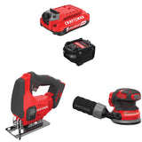 CRAFTSMAN  V20 3Ah Advanced Battery Starter  with Jig Saw with5in Random Orbit Sander