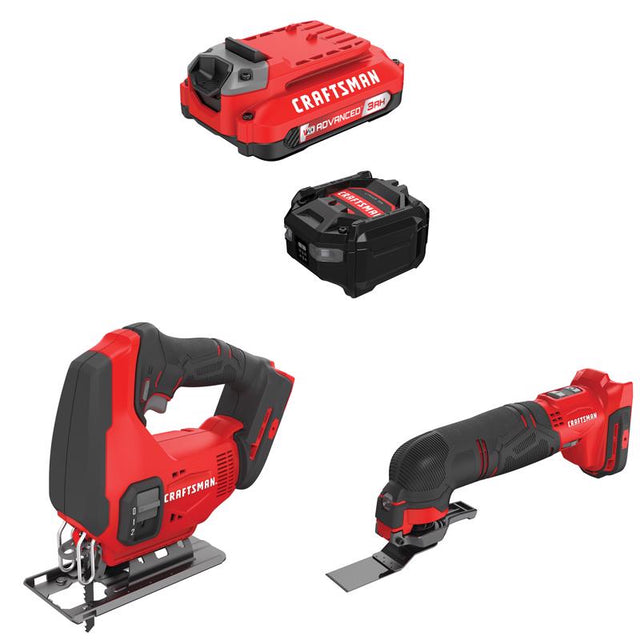 CRAFTSMAN  V20 3Ah Advanced Battery Starter  with Jig Saw withOscillating Tool