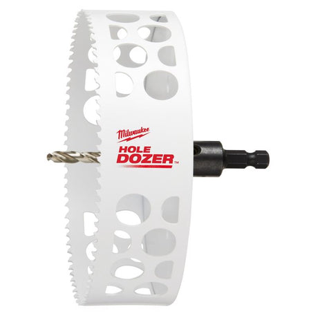 Milwaukee 6 in. High Speed Steel 2.3 in. L X 3/8 in. D Hole Saw Arbor
