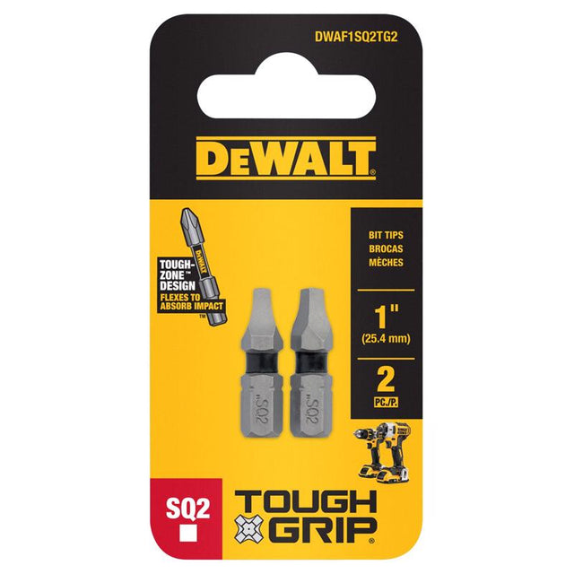 DeWalt Toughgrip Square 1 in. L Screwdriver Bit S2 Tool Steel 1 pk