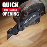 Craftsman  Folding Compact Utility Knife Gray 1 pc