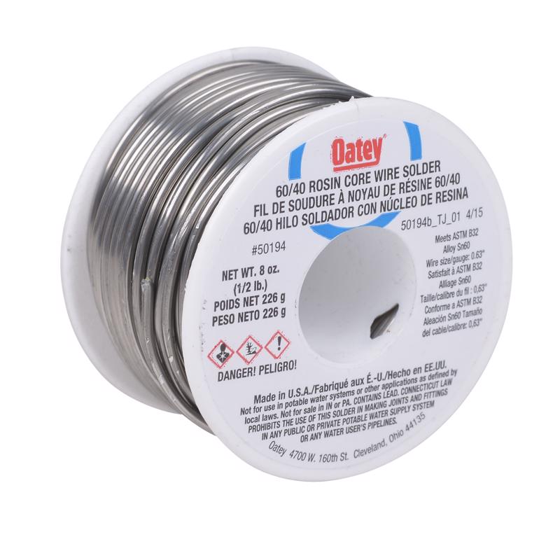 Oatey 8 oz Rosin Core Solder Wire Tin/Lead 60/40 1 pc