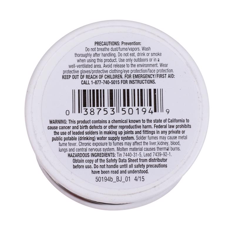Oatey 8 oz Rosin Core Solder Wire Tin/Lead 60/40 1 pc