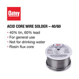 Oatey 8 oz Acid Core Wire Solder Tin/Lead 40/60 1 pc