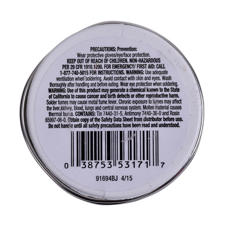 Oatey Lead-Free Rosin Core Solder Wire Tin/Antimony 95/5 1 pc