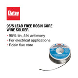 Oatey Lead-Free Rosin Core Solder Wire Tin/Antimony 95/5 1 pc