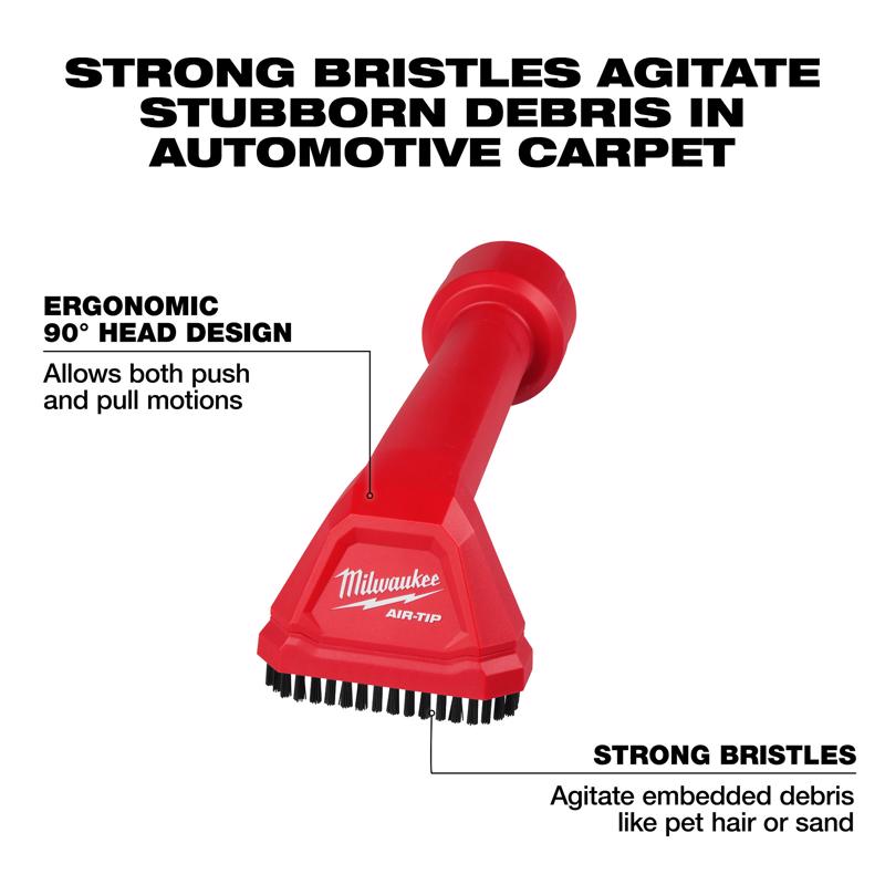 Milwaukee 9.6 in. L X 3.43 in. W Wet/Dry Vac Brush 1 pc