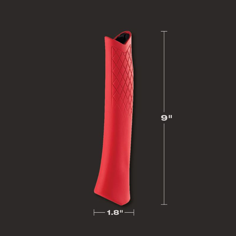 Stiletto 9 in. Rubber Replacement Grip Red 1 pc