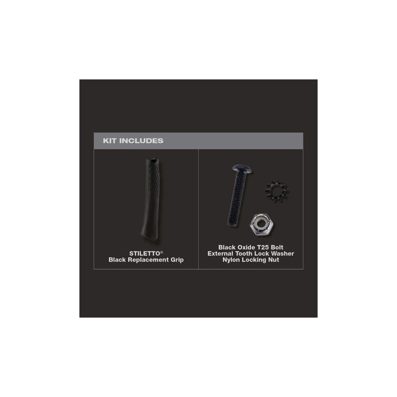 Stiletto 9 in. Replacement Grip Black 1 pc