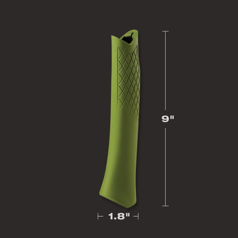 Stiletto 9 in. Rubber Replacement Grip Green 1 pc