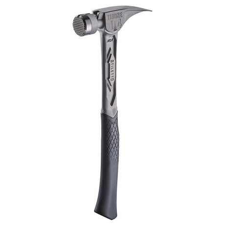 Stiletto 14 oz Milled Face Framing Hammer 18.0 in. Titanium Handle
