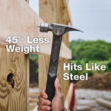 Stiletto 14 oz Milled Face Framing Hammer 18.0 in. Titanium Handle