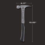 Stiletto 14 oz Milled Face Framing Hammer 18.0 in. Titanium Handle