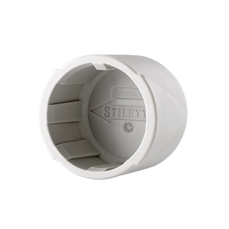 Stiletto TIBONE 1.5 in. Rubber Mallet Cap White 1 pc