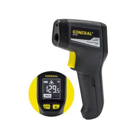 General 662 deg Infrared Thermometer 7 in. L X 3.3 in. W Black