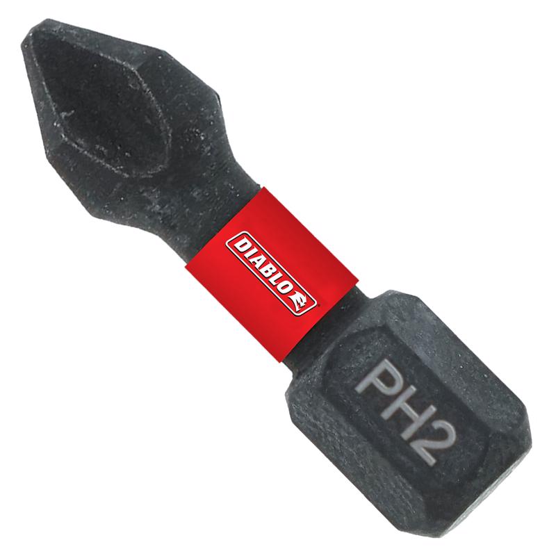 Diablo Phillips #2 X 1 in. L Driver Bit Steel 1 pc