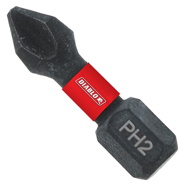Diablo Phillips #2 X 1 in. L Driver Bit Steel 1 pc