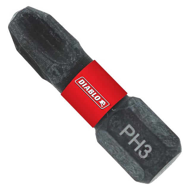 Diablo Phillips #3 X 1 in. L Screwdriver Bit Steel 1 pc